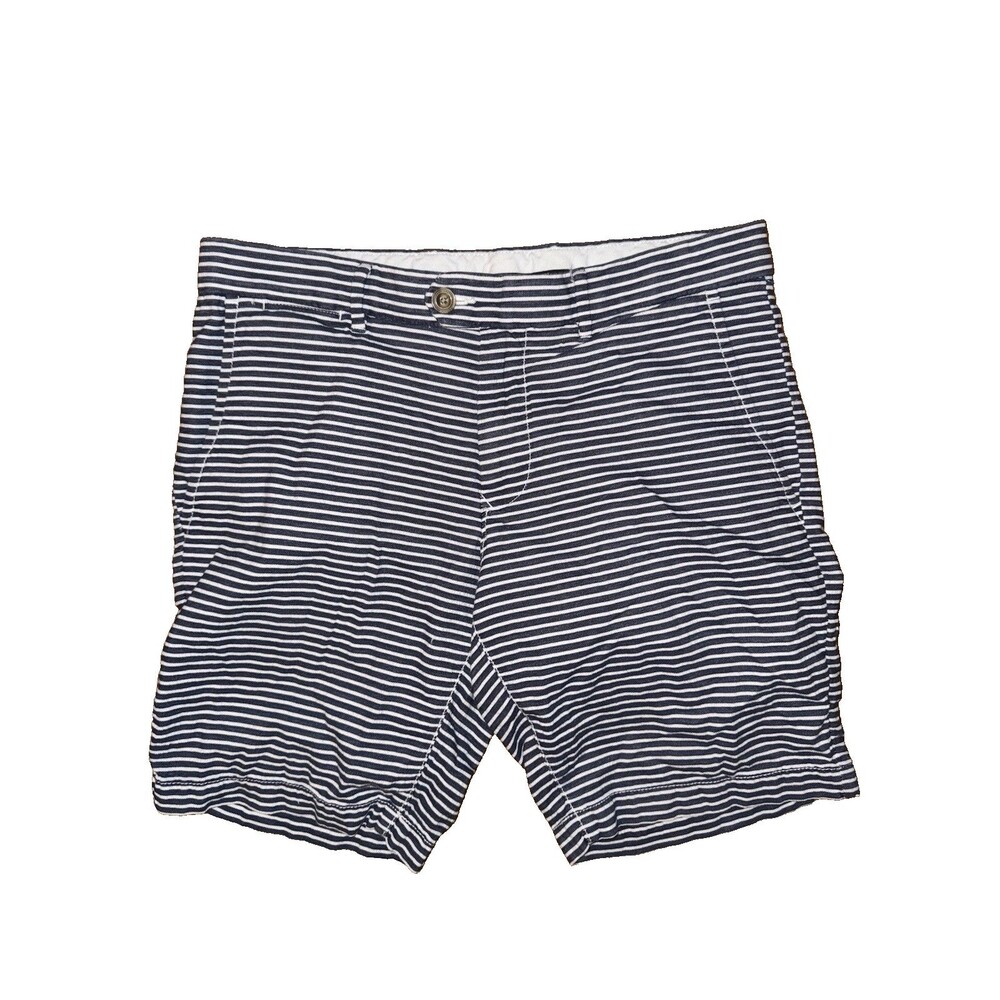 Tommy Hilfiger Mens 32 Blue White Striped Shorts Summer